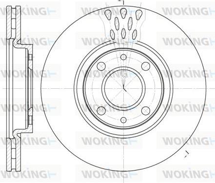 Woking D6443.10 - Тормозной диск autospares.lv