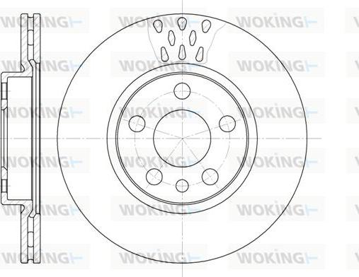 Woking D6442.11 - Тормозной диск autospares.lv