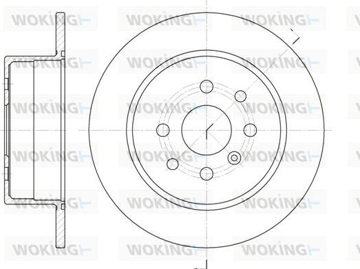 Woking D6454.00 - Тормозной диск autospares.lv