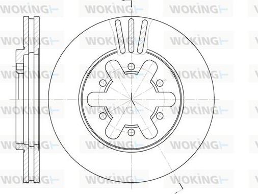 Woking D6450.10 - Тормозной диск autospares.lv