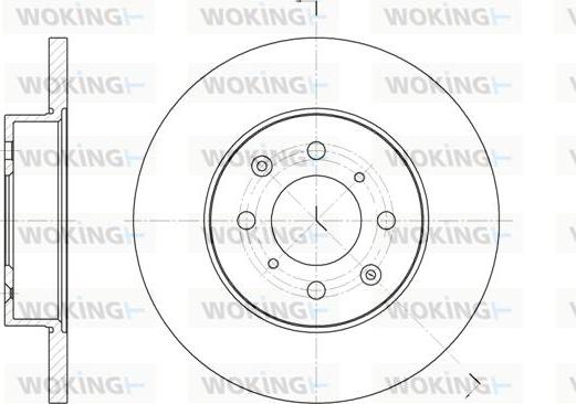 Woking D6451.00 - Тормозной диск autospares.lv