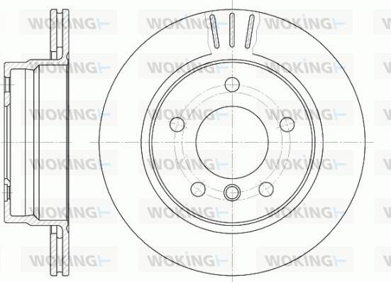 Woking D6458.10 - Тормозной диск autospares.lv