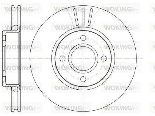 Woking D6469.10 - Тормозной диск autospares.lv