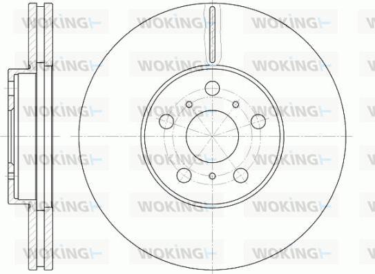 Woking D6465.10 - Тормозной диск autospares.lv