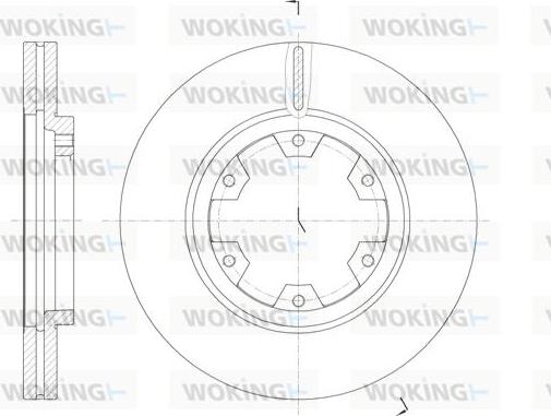 Woking D6466.10 - Тормозной диск autospares.lv