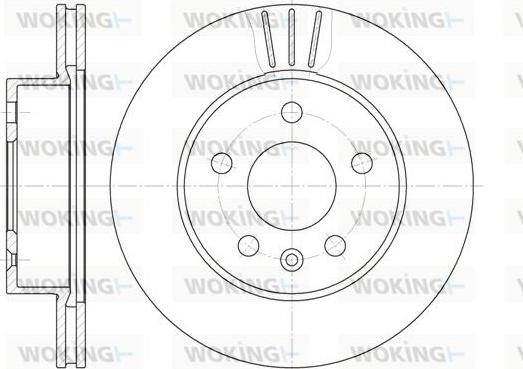 Woking D6460.10 - Тормозной диск autospares.lv