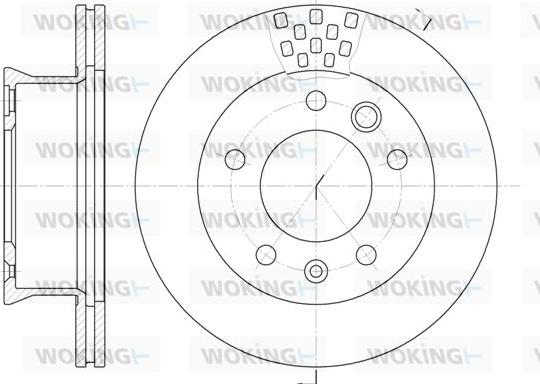 Woking D6461.10 - Тормозной диск autospares.lv