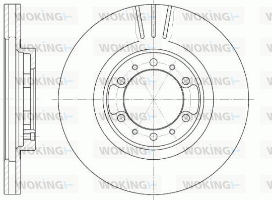 Woking D6462.10 - Тормозной диск autospares.lv