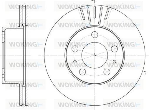 Woking D6409.10 - Тормозной диск autospares.lv