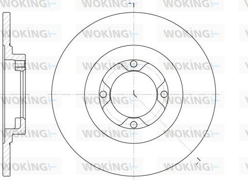 Woking D6400.00 - Тормозной диск autospares.lv