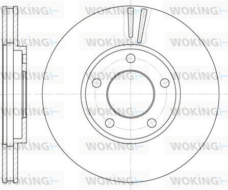 Woking D6419.10 - Тормозной диск autospares.lv