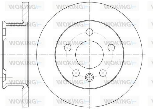 Woking D6414.00 - Тормозной диск autospares.lv