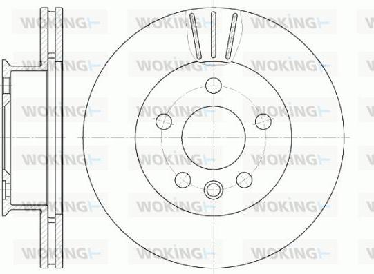 Woking D6416.10 - Тормозной диск autospares.lv