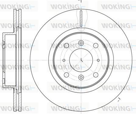 Woking D6484.10 - Тормозной диск autospares.lv
