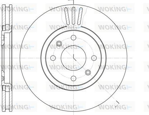 Woking D6486.10 - Тормозной диск autospares.lv