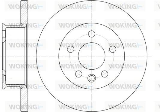 Woking D6481.00 - Тормозной диск autospares.lv