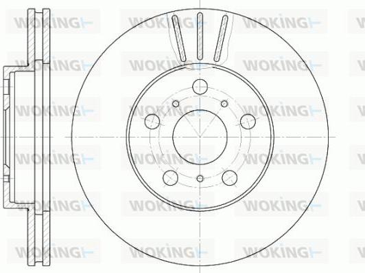 Woking D6439.10 - Тормозной диск autospares.lv