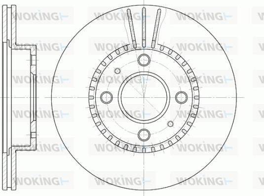 Woking D6430.10 - Тормозной диск autospares.lv