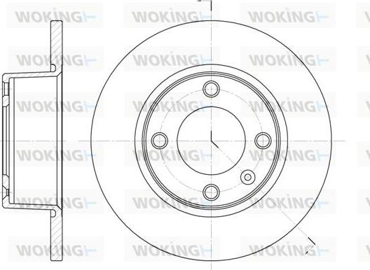 Woking D6433.00 - Тормозной диск autospares.lv