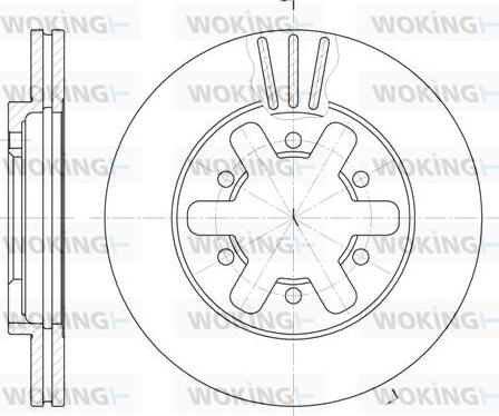 Woking D6432.10 - Тормозной диск autospares.lv