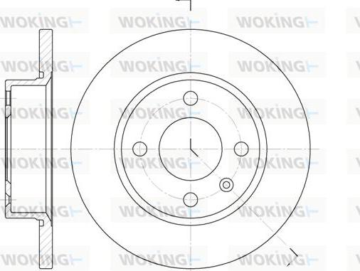 Woking D6425.00 - Тормозной диск autospares.lv