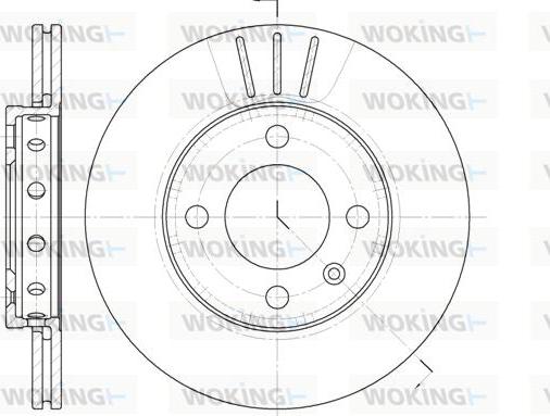 Woking D6426.10 - Тормозной диск autospares.lv