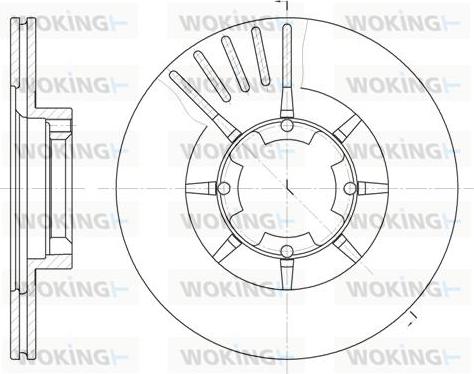 Woking D6428.10 - Тормозной диск autospares.lv