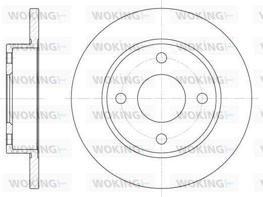 Woking D6427.00 - Тормозной диск autospares.lv