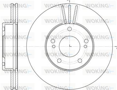 Woking D6474.10 - Тормозной диск autospares.lv