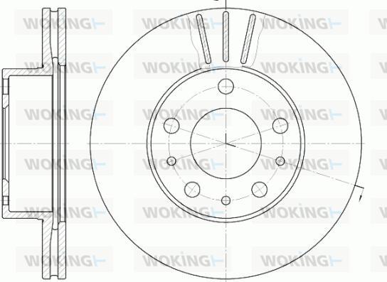 Woking D6476.10 - Тормозной диск autospares.lv