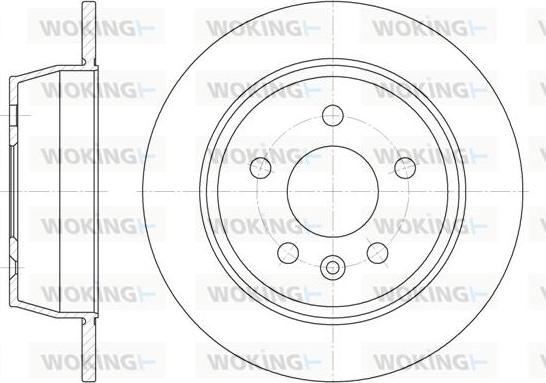 Woking D6471.00 - Тормозной диск autospares.lv