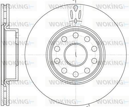 Woking D6478.10 - Тормозной диск autospares.lv