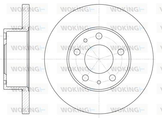 Woking D6473.00 - Тормозной диск autospares.lv