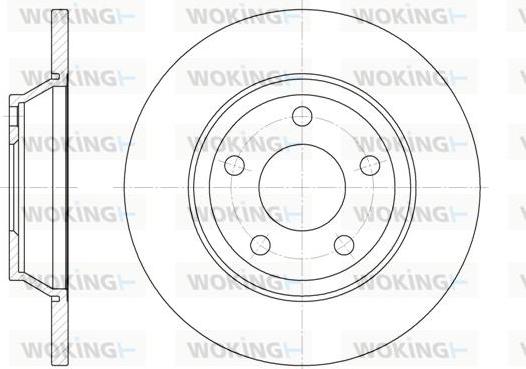 Woking D6472.00 - Тормозной диск autospares.lv