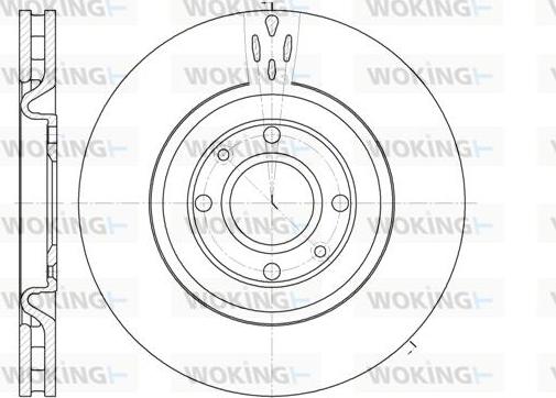 Woking D6590.10 - Тормозной диск autospares.lv