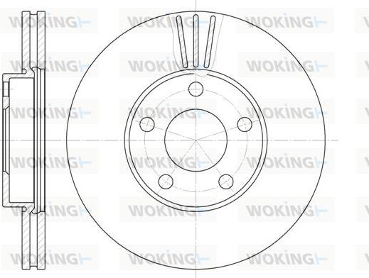 Woking D6549.10 - Тормозной диск autospares.lv
