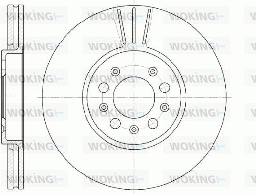 Woking D6544.10 - Тормозной диск autospares.lv