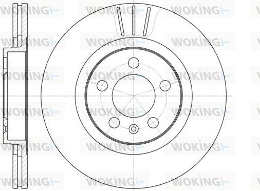 Woking D6546.10 - Тормозной диск autospares.lv