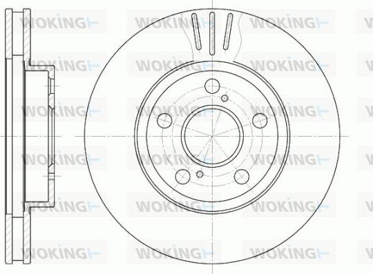 Woking D6540.10 - Тормозной диск autospares.lv