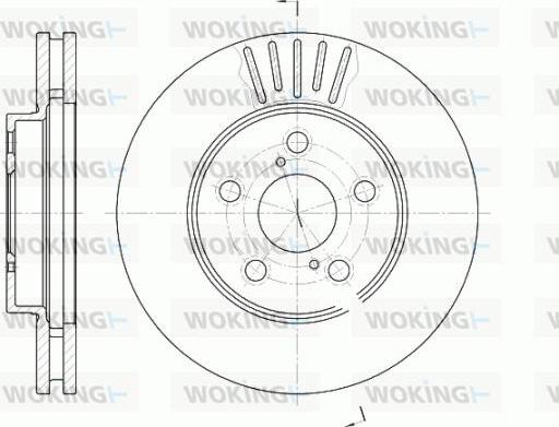 Woking D6542.10 - Тормозной диск autospares.lv