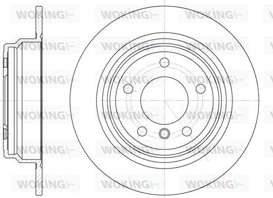 Woking D6554.00 - Тормозной диск autospares.lv