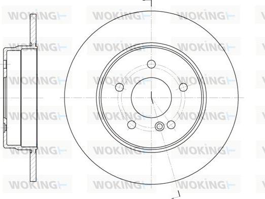 Woking D6555.00 - Тормозной диск autospares.lv