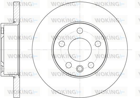 Woking D6550.00 - Тормозной диск autospares.lv