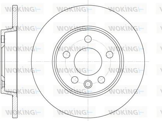 Woking D6558.00 - Тормозной диск autospares.lv