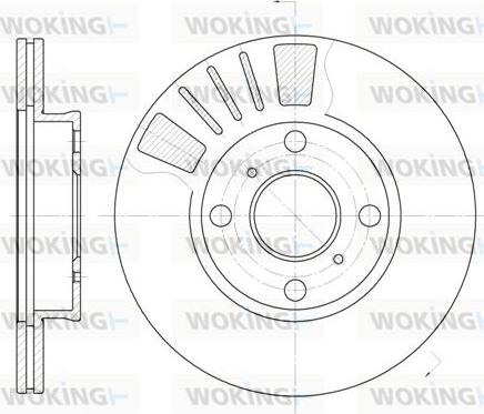 Woking D6569.10 - Тормозной диск autospares.lv