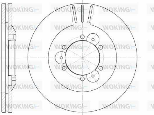 Woking D6560.10 - Тормозной диск autospares.lv