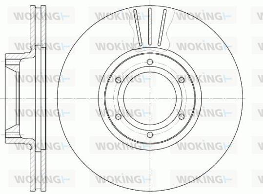 Woking D6567.10 - Тормозной диск autospares.lv