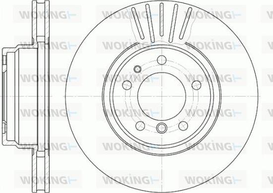 Woking D6509.10 - Тормозной диск autospares.lv