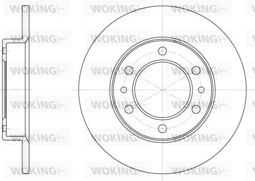 Woking D6505.00 - Тормозной диск autospares.lv