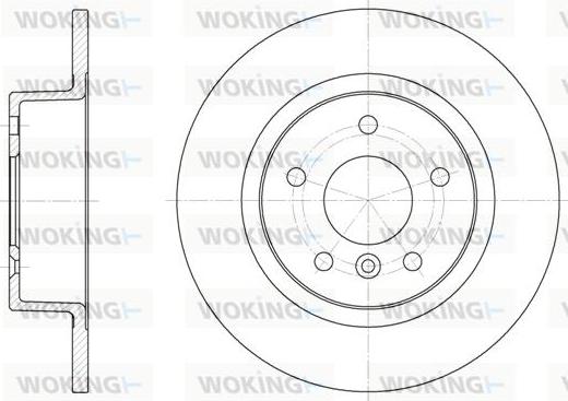 Woking D6506.00 - Тормозной диск autospares.lv